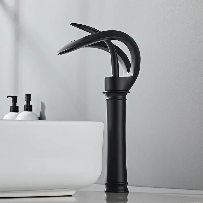 Vòi chậu lavabo, vòi bồn tắm màu vàng bóng Miken MKV-30003-GB - Image 6