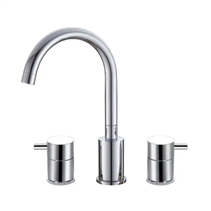 Vòi chậu lavabo, vòi bồn tắm màu vàng hồng Miken MKV-30003-RG - Image 3