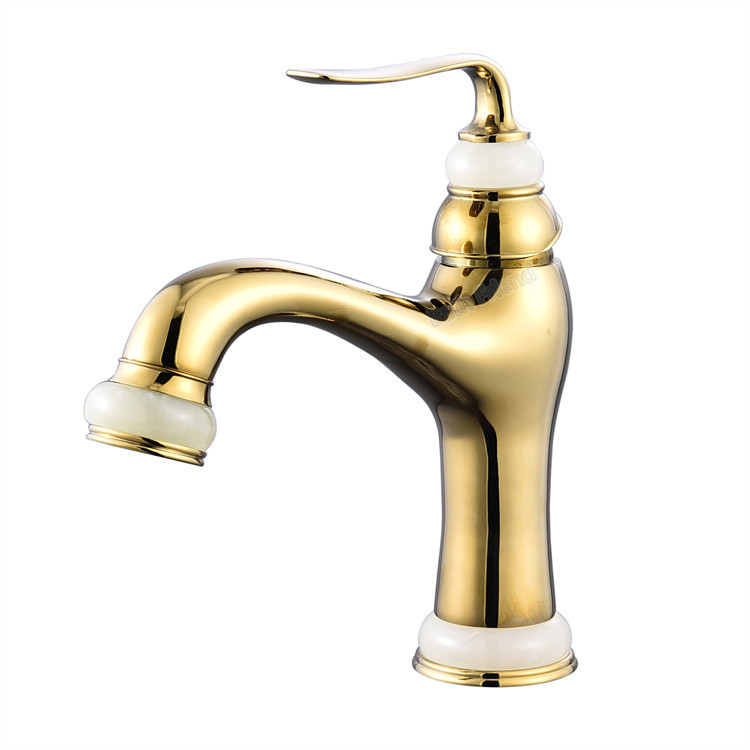 Vòi chậu lavabo, vòi bồn tắm màu vàng hồng Miken MKV-30003-RG - Image 4
