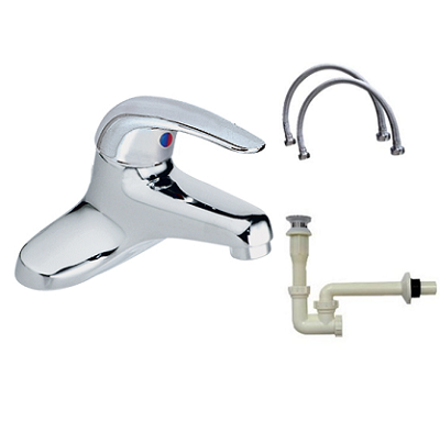 Vòi chậu lavabo vuông mạ đen giá rẻ HM-210305B ( 20cm và 30cm) - Image 5