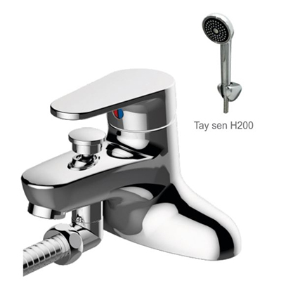 Vòi chậu liền sen tắm nóng lạnh Mirolin MK502A-H200