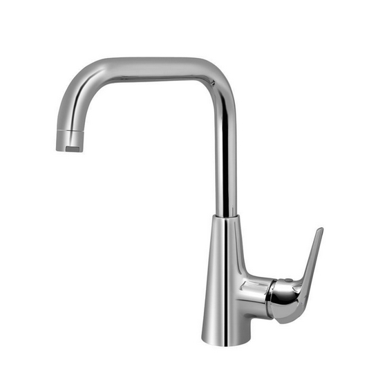 Vòi chậu rửa lavabo nóng lạnh cổ cao màu đen JAQUAR Ấn Độ KUP-BLM-35005BPMV - Image 3