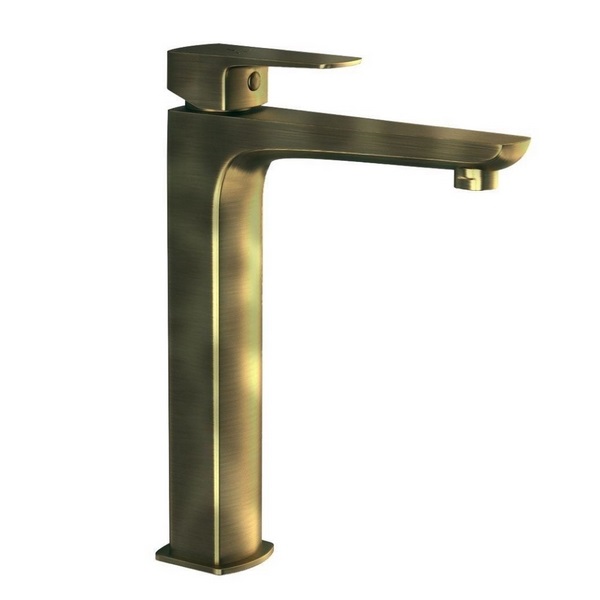 Vòi chậu rửa lavabo nóng lạnh cổ cao màu đỏ đồng JAQUAR Ấn Độ KUP-ACR-35005BPMV - Image 5