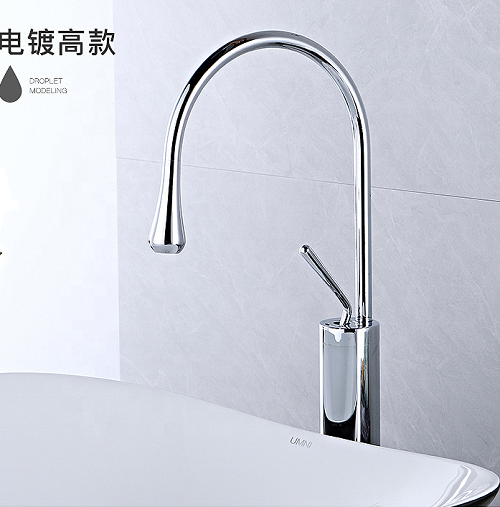 Vòi chậu rửa mặt 30cm mạ vàng CLM - Image 4