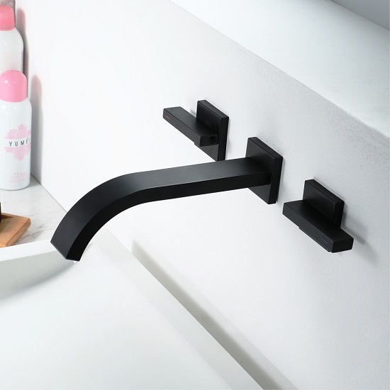 Vòi chậu rửa mặt lavabo màu vàng hồng Miken MKV-600016RG - Image 4