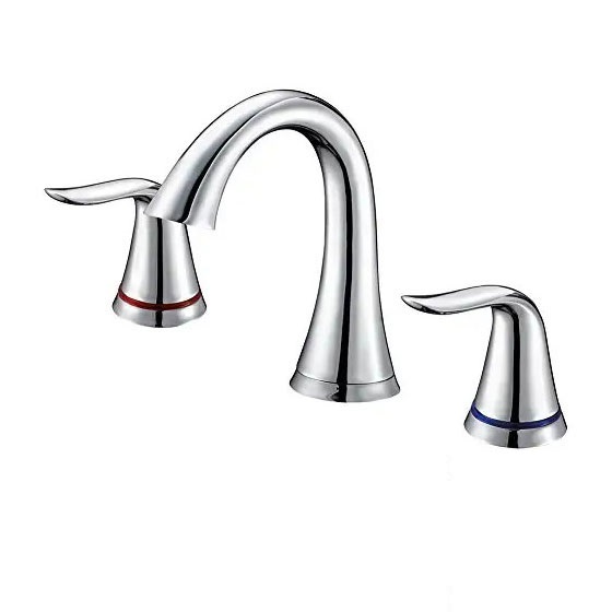 Vòi chậu rửa mặt lavabo màu vàng hồng Miken MKV-600016RG - Image 5
