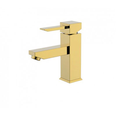Vòi chậu rửa mặt nóng lạnh mạ vàng HCG 6212 - Image 4