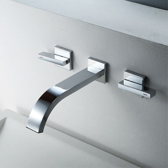 Vòi chậu rửa mặt nóng lạnh màu đồng giả cổ Miken MKV-9029GM - Image 5