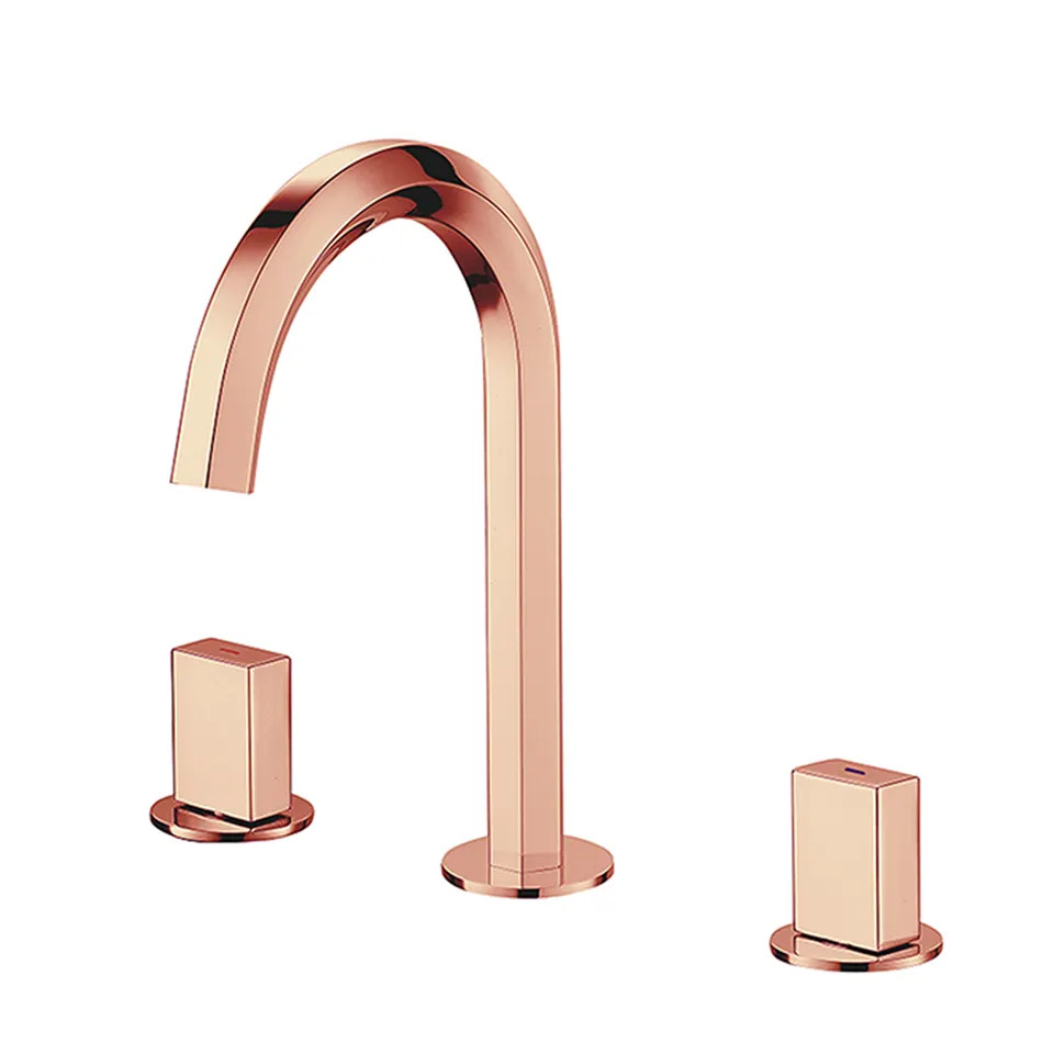 Vòi chậu rửa mặt nóng lạnh nghệ thuật cổ điển Miken MK-2011B (Crom, vàng, đen, đồng cổ ....) - Image 6