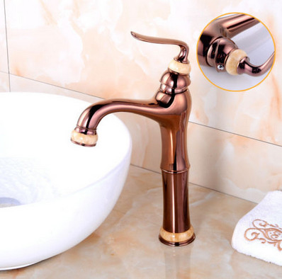 Vòi chậu rửa mặt nóng lạnh nghệ thuật cổ điển Miken MK-2011W - Image 6