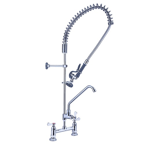 Vòi đạp chân nóng lạnh chậu rửa bát công nghiệp, bệnh viện, trường học LFV-1402SH - Image 5