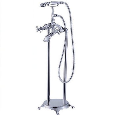 Vòi đặt sàn dùng cho chậu chân đứng và bồn tắm mạ vàng Miken MK-080G - Image 6