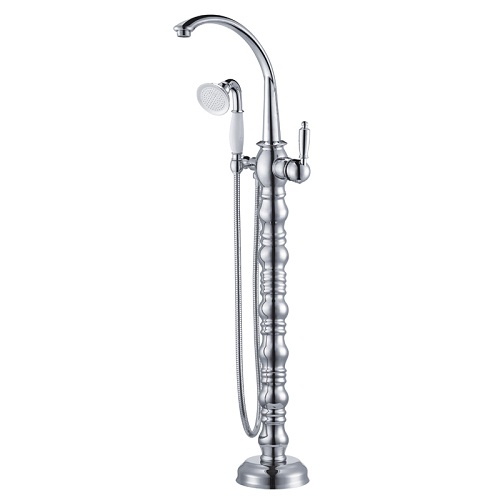 Vòi đặt sàn màu đen dùng cho chậu chân đứng và bồn tắm độc lập Miken VDS-080B - Image 3