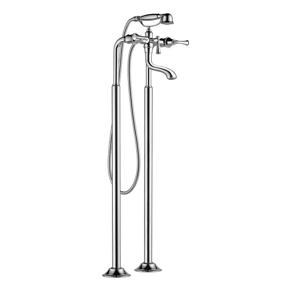 Vòi đặt sàn màu đồng cổ dùng cho chậu chân đứng và bồn tắm độc lập Miken MK-080AC - Image 4