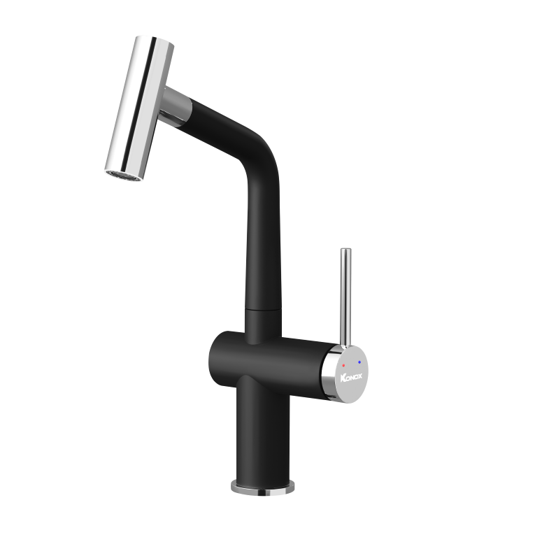Vòi rửa bát 3 đường nước Konox Trim-Water Black - Image 3