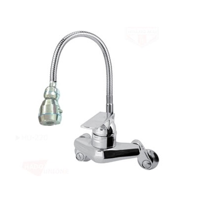 Vòi rửa bát cắm tường cần mềm Hado HU-220