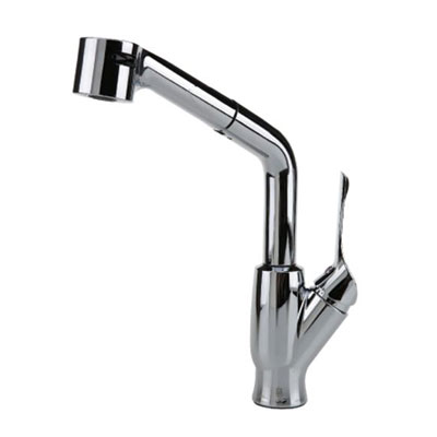 Vòi rửa bát cần mềm nóng lạnh màu ghi Sobisung YJ-2864 Grey - Image 4