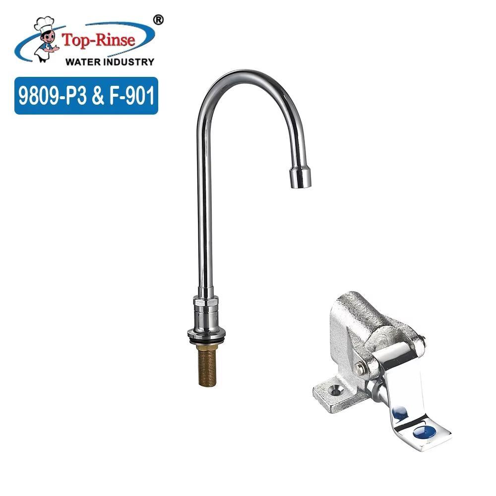 Vòi rửa bát công nghiệp nóng lạnh 2 chân cứng cắm chậu MS-7804-6P (Đặt hàng 10 ngày) - Image 3