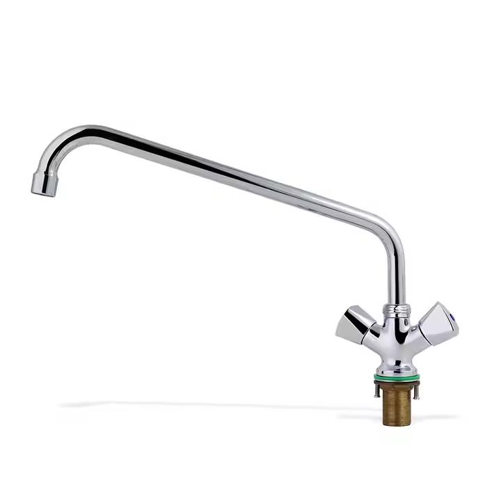 Vòi rửa bát công nghiệp nóng lạnh 2 chân cứng cắm chậu MS-7804-6P (Đặt hàng 10 ngày) - Image 5