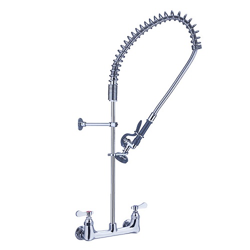 Vòi rửa bát công nghiệp nóng lạnh 2 chân cứng cắm chậu MS-9815-12 (Đặt hàng 10 ngày) - Image 3