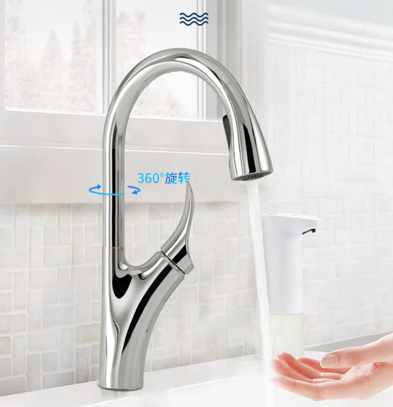 Vòi rửa bát dây rút Kohler Rubicon K-20147T-4-CP - Image 5