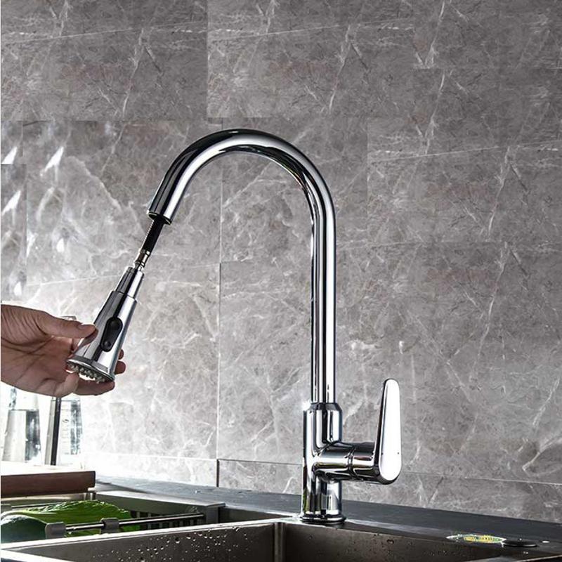 Vòi rửa bát dây rút màu đen Miken MK-2021B - Image 3