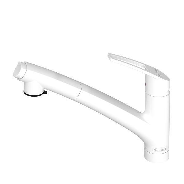 Vòi rửa bát dây rút phong cách Nhật Bản Konox Kira Gun Metal - Image 4