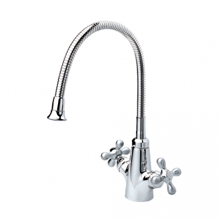 Vòi rửa bát Hàn Quốc nóng lạnh cắm tường Samwon MW-112 - Image 4