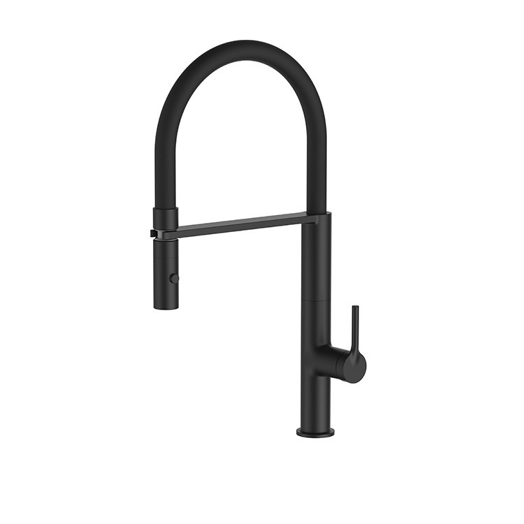 Vòi rửa bát màu đen nóng lạnh cần mềm Miken MK-2036B - Image 5