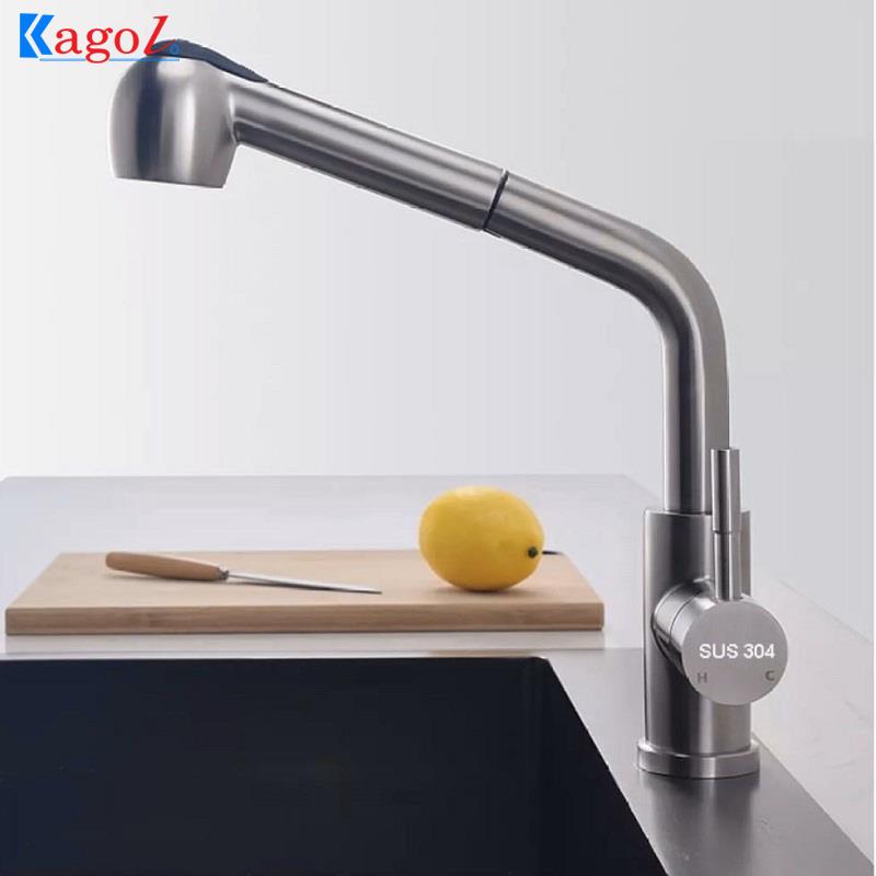 Vòi rửa bát nóng lạnh cần rút Kagol K58 - Image 5
