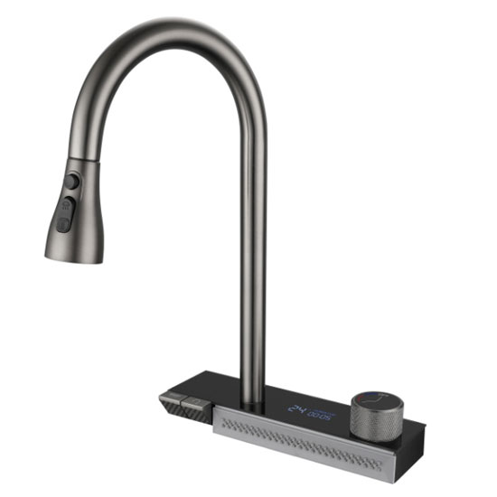 Vòi rửa bát nóng lạnh dây rút Grunder GR-VC590K - Image 4