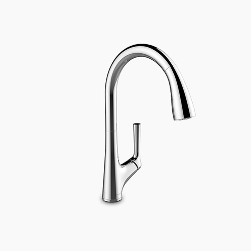 Vòi rửa bát nóng lạnh dây rút Kohler ALEO K-99175T-4-CP - Image 4