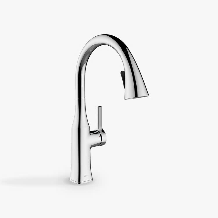 Vòi rửa bát nóng lạnh dây rút Kohler ALEO K-99175T-4-CP - Image 5