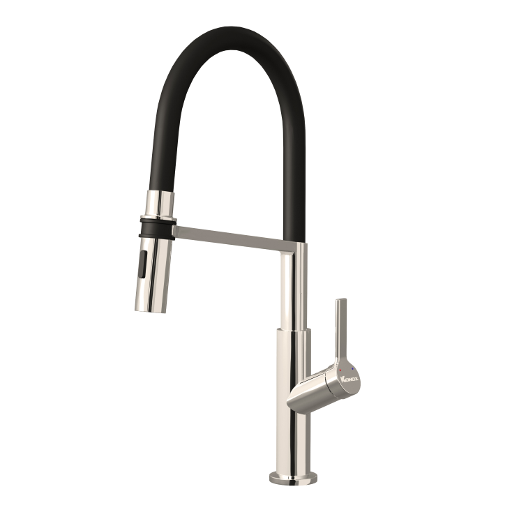 Vòi rửa bát nóng lạnh dây rút Konox Neva - Image 5