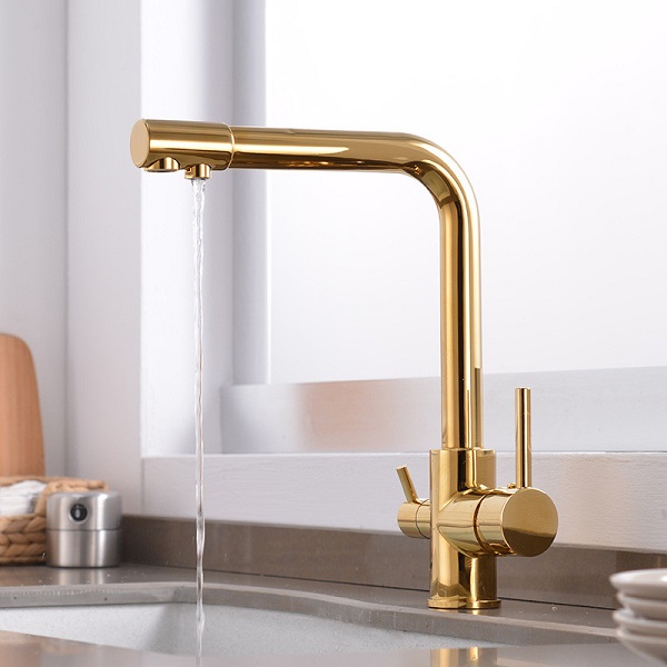 Vòi rửa bát nóng lạnh dây rút màu đen Miken MK-008B - Image 4
