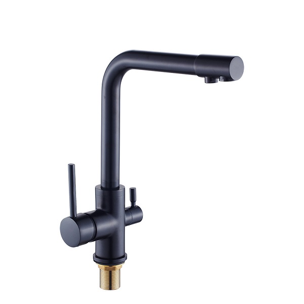 Vòi rửa bát nóng lạnh dây rút màu đen Miken MK-1901B - Image 5