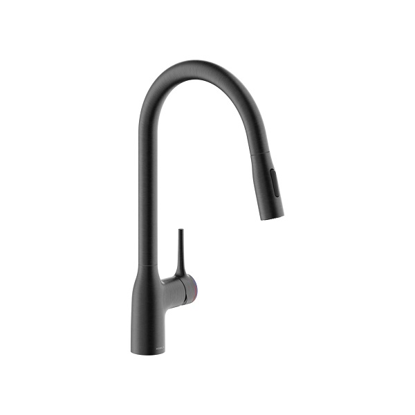 Vòi rửa bát nóng lạnh dây rút màu vàng NOBILI MANIA NB307A - Image 3