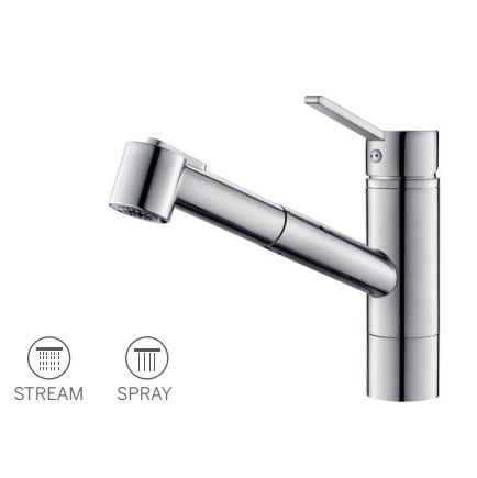 Vòi rửa bát nóng lạnh dây rút Paul Schmitt PA310K