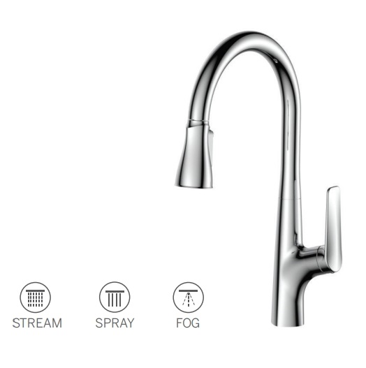 Vòi rửa bát nóng lạnh dây rút Paul Schmitt PA317K - Image 3