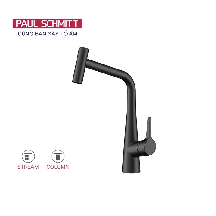 Vòi rửa bát nóng lạnh dây rút Paul Schmitt PA332K - Image 5
