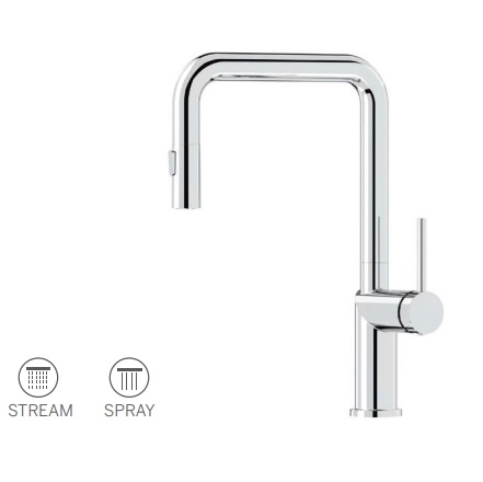 Vòi rửa bát nóng lạnh dây rút Paul Schmitt PA334K - Image 4