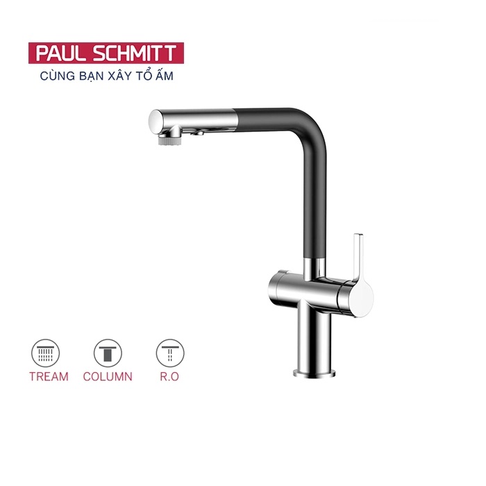 Vòi rửa bát nóng lạnh dây rút Paul Schmitt PA335K - Image 4