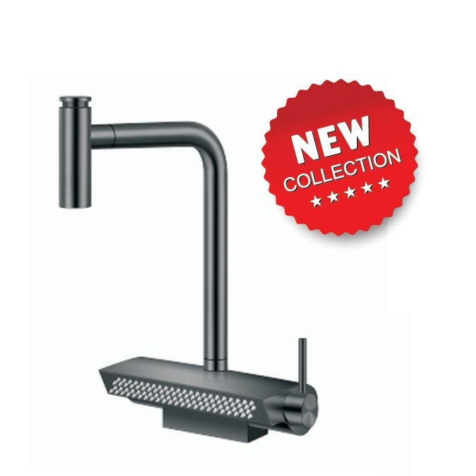 Vòi rửa bát nóng lạnh dây rút vòi thác Geler GL-4071