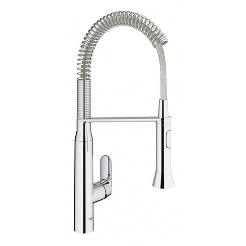 Vòi rửa bát nóng lạnh Grohe Zedra 32294002 (dây rút) - Image 5