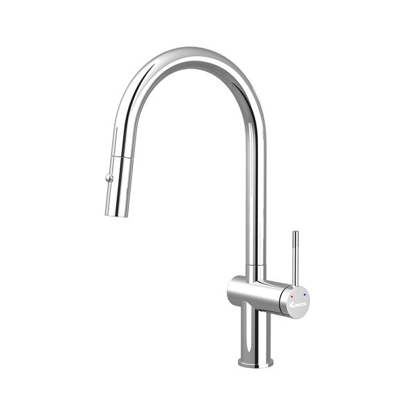 Vòi rửa bát nóng lạnh Konox Felix Grey - Image 5