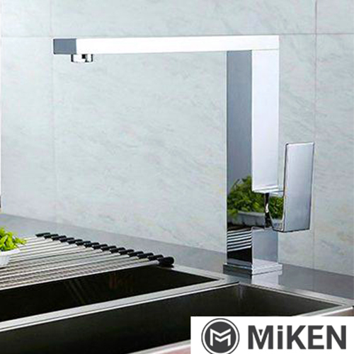 Vòi rửa bát nóng lạnh mạ màu ghi Miken MKRB-2035G - Image 3