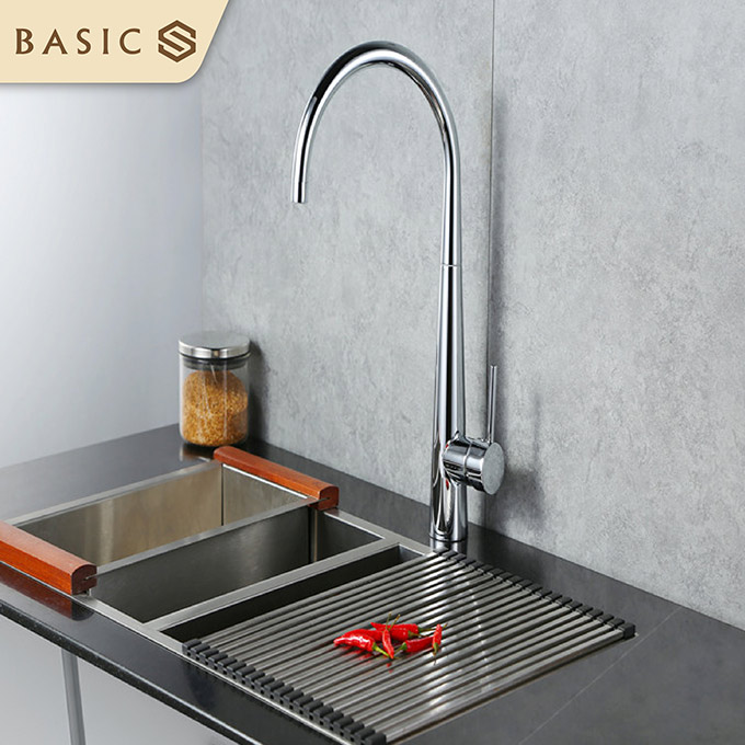 Vòi rửa bát nóng lạnh màu đen Basic BK-68309B - Image 5
