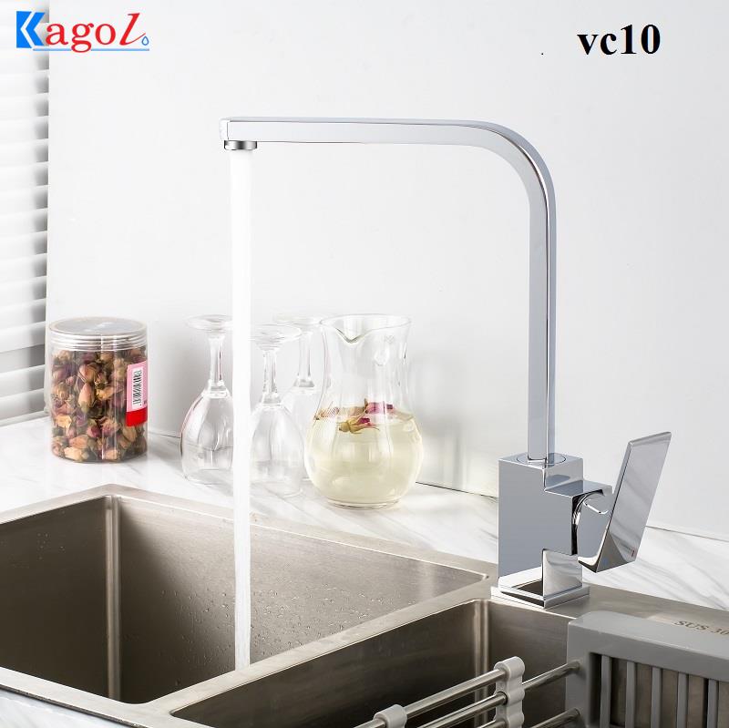 Vòi rửa bát nóng lạnh thân vuông dẹt Kagol K41 - Image 3
