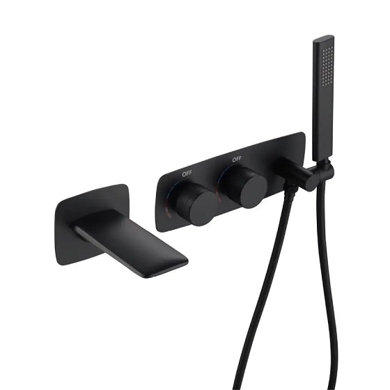 Vòi sen bồn tắm âm tường nóng lạnh mạ crom Miken MKS-17016W - Image 4