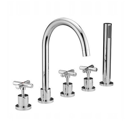 Vòi sen bồn tắm nóng lạnh mạ màu đen, crom, vàng, vàng hồng, ghi xám Miken MKS-2058 - Image 6